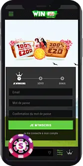 mobile et application au Winoui Casino
