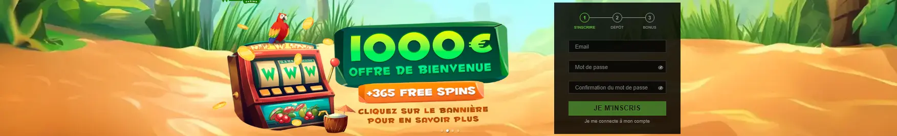 bonus de bienvenue au Winoui casino